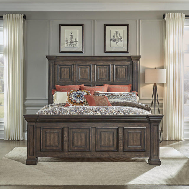 Liberty Furniture Big Valley - Queen Panel Bed - Light Brown