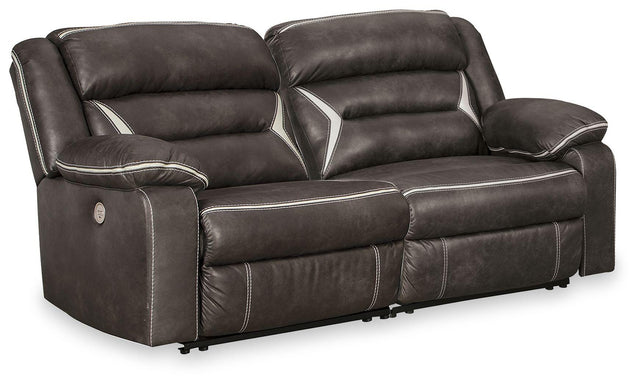 Ashley Kincord - 2-Piece Power Reclining Sectional Loveseat - Midnight