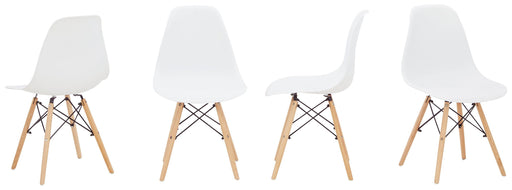 Ashley Jaspeni Dining Room Side Chair (4/CN) - White/Natural