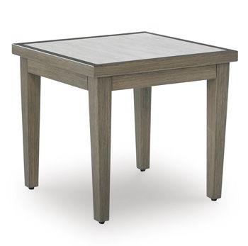 Ashley Rainier Ranch Square End Table - Brown/Beige