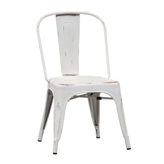 Liberty Furniture Vintage Series - Bow Back Side Chair - Antique White