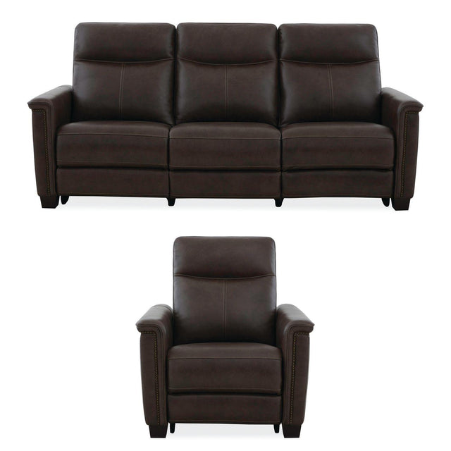 Liberty Furniture Crawford - Sofa & Recliner - Finch Cacao