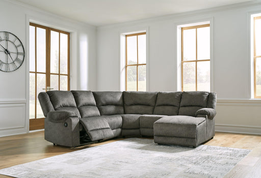 Ashley Benlocke - Flannel - Right Arm Facing Corner Chaise 5 Pc Sectional