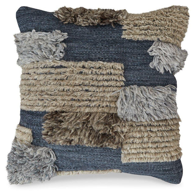 Ashley Gibbend Pillow - Blue/Gray/White