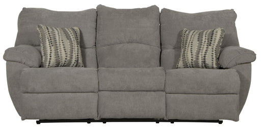 Catnapper Sadler - Lay Flat Reclining Sofa With Drop Down Table - Mica
