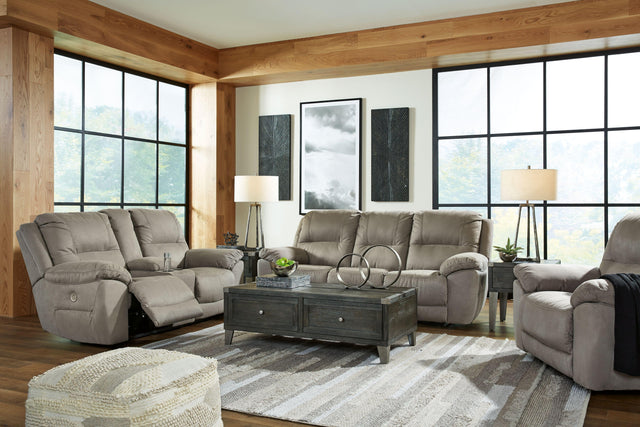 Ashley Next-gen Gaucho - Putty - 3 Pc. - Reclining Power Sofa, Loveseat, Wide Recliner