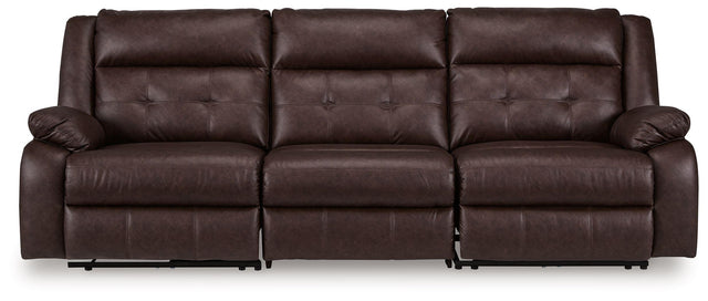 Ashley Punch Up - Walnut - 3-Piece Power Reclining Sectional Sofa