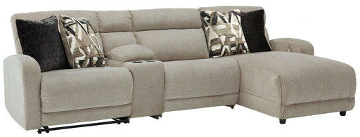 Ashley Colleyville - Stone - 4-Piece Power Reclining Sectional With Raf Back Chaise