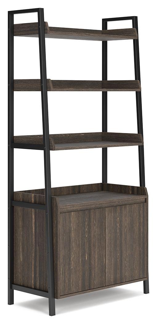 Ashley Zendex Bookcase - Dark Brown