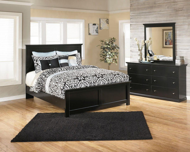 Ashley Maribel - Black - 5 Pc. - Dresser, Mirror, Queen Panel Bed