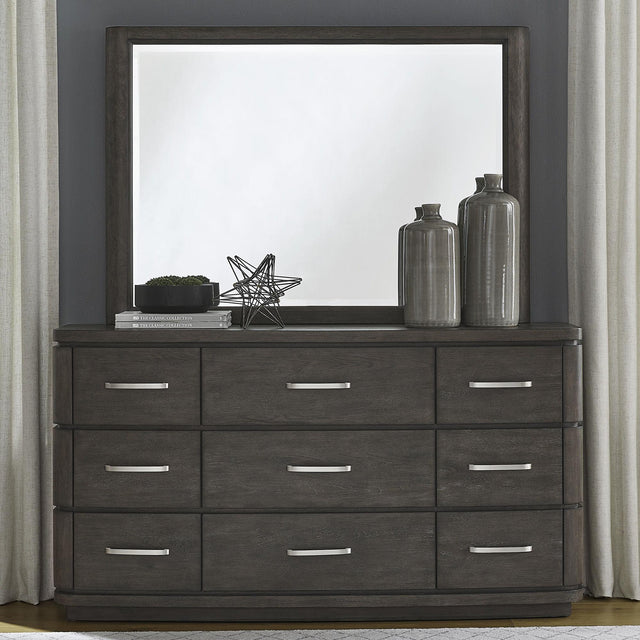 Liberty Furniture Cascade Falls - Dresser & Mirror - Satin Espresso