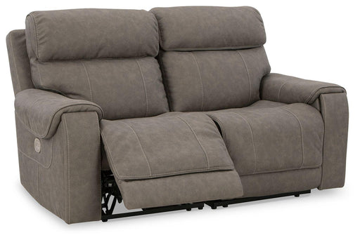 Ashley Starbot - Fossil - Power Reclining Loveseat 2 Pc Sectional