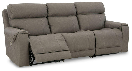 Ashley Starbot - Fossil - Power Reclining Sofa 3 Pc Sectional