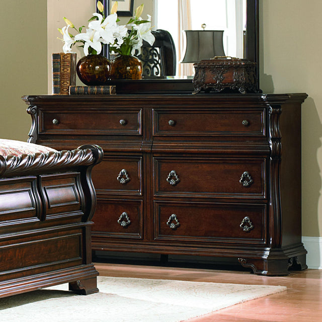 Liberty Furniture Arbor Place - 8 Drawer Double Dresser - Dark Brown