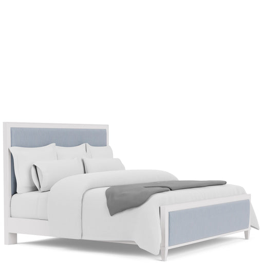 Riverside Furniture Rosalie - King Upholstered Bed - Blue / White