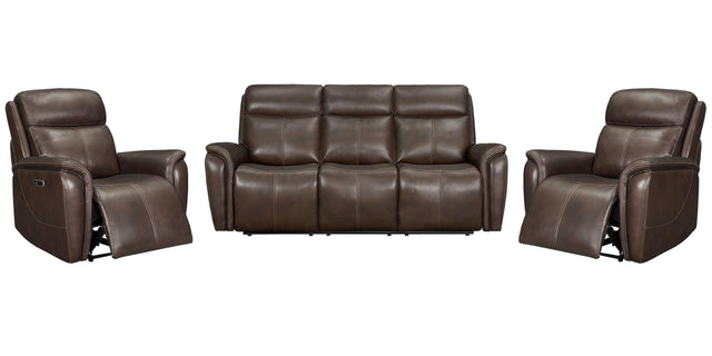 Parker House Cascade - Power Reclining Sofa & 2 Recliners - Auburn