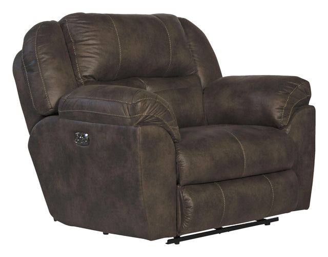 Catnapper Ferrington - Power Lay Flat Recliner with Power Adjustable Headrest & Lumbar - Dusk