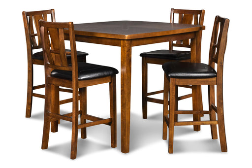 New Classic Furniture Dixon - 5 Piece Counter Dining Set - Dark Espresso