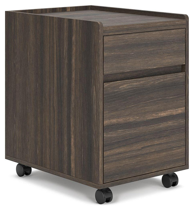 Ashley Zendex File Cabinet - Dark Brown