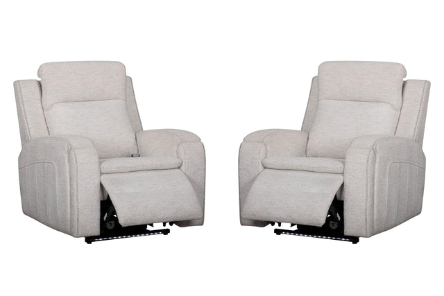 Parker House Armstrong - Power Recliner With Heat, Massage And Auto-Glide (Set of 2) - Clearwater Sand