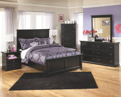 Ashley Maribel - Black - 8 Pc. - Dresser, Mirror, Chest, Full Panel Bed, 2 Nightstands