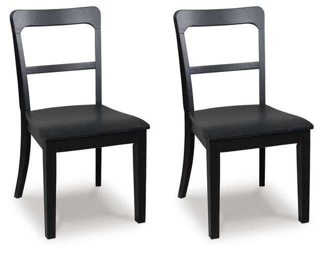Ashley Greddinton Dining UPH Side Chair (2/CN) - Black