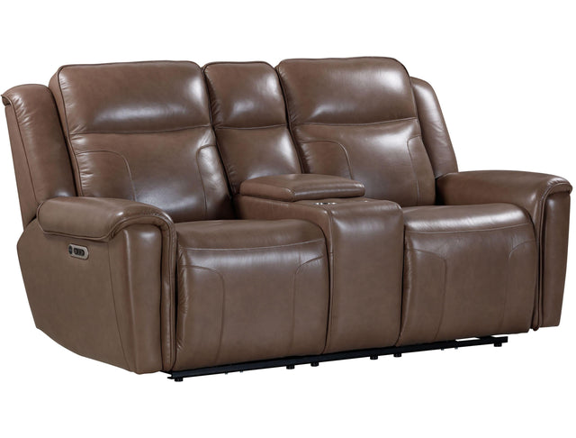 Parker House Atlantis - Power Zero Gravity Console Loveseat - Smooth Latte