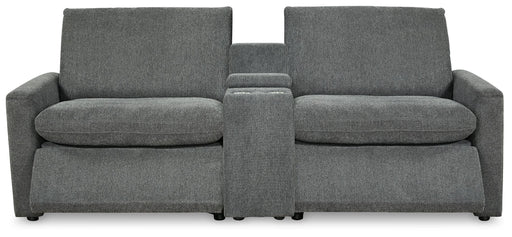 Ashley Hartsdale - Granite - Loveseat With Console 3 Pc Power Sectional
