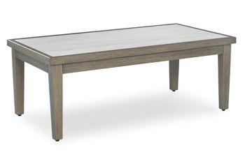 Ashley Rainier Ranch Rectangular Cocktail Table - Brown/Beige