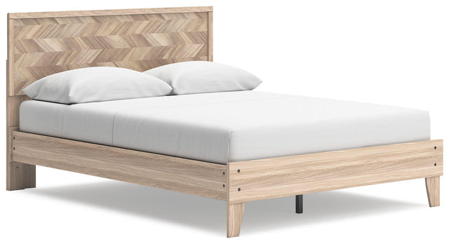 Ashley Battelle - Tan - Queen Panel Platform Bed