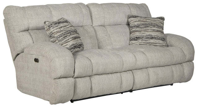 Catnapper Ashland - Power Lay Flat Reclining Sofa - Buff