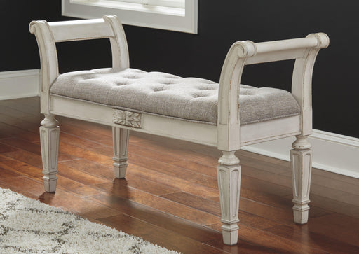 Ashley Realyn Accent Bench - Antique White