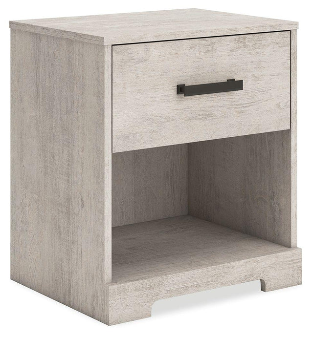 Ashley Shawburn One Drawer Night Stand - Whitewash