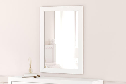 Ashley Mollviney Bedroom Mirror - White
