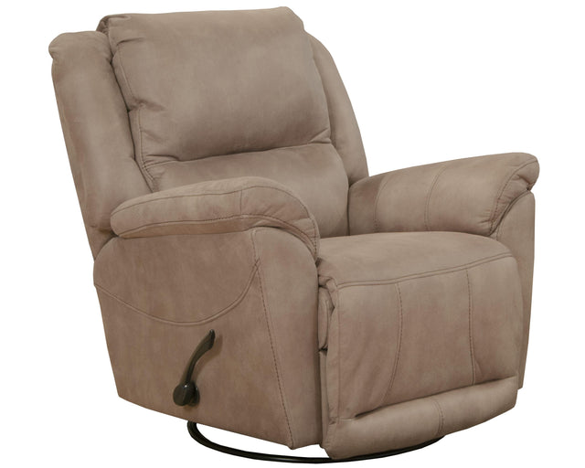 Catnapper Cole - Chaise Swivel Glider Recliner - Camel - 42"