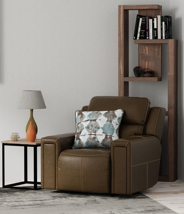 Catnapper Arezzo - Power Headrest Power Lay Flat Recliner With Zero Gravity/Extended Ottoman - Chocolate