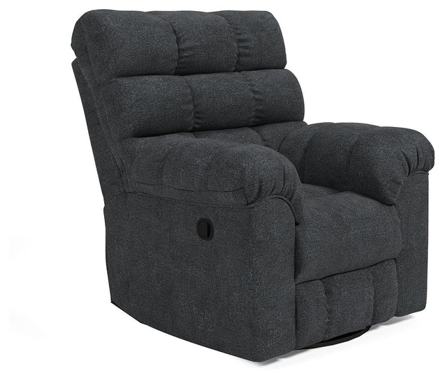 Ashley Wilhurst Swivel Rocker Recliner - Marine