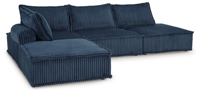 Ashley Bales - Navy - 4-Piece Modular Seating