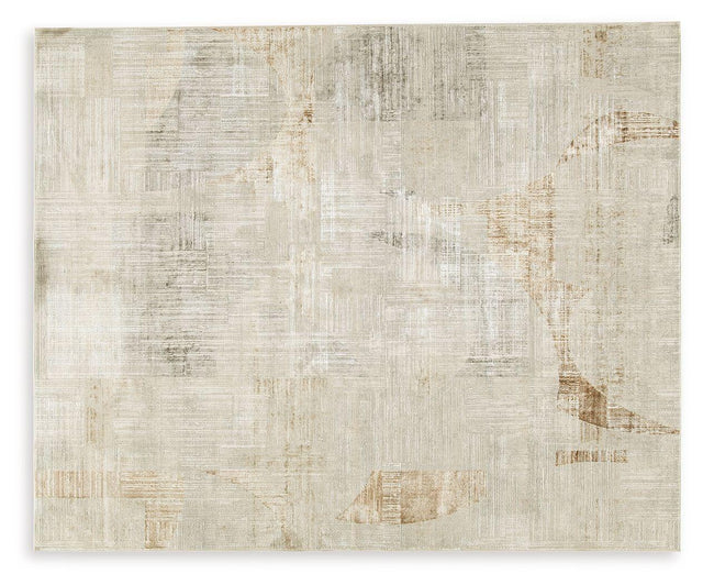 Ashley Truward Large Rug - Linen/Gray/Caramel