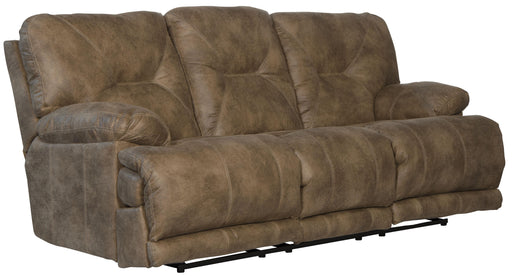 Catnapper Voyager - Lay Flat Reclining Sofa - Brandy - Fabric
