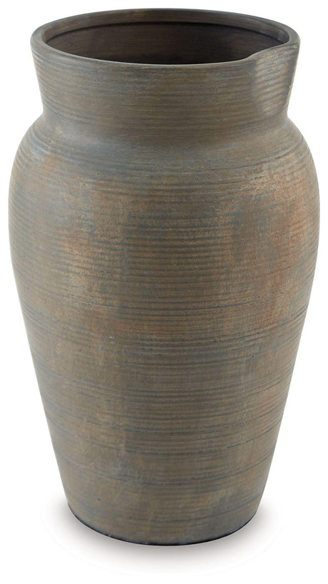 Ashley Brickmen Vase - Antique Gray