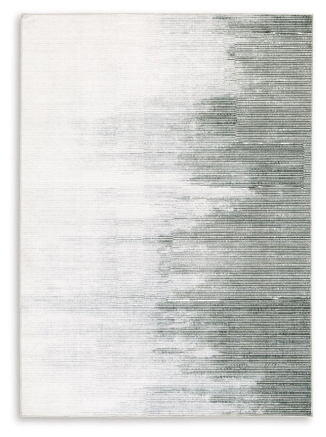 Ashley Milset Large Rug - Black/White/Gray