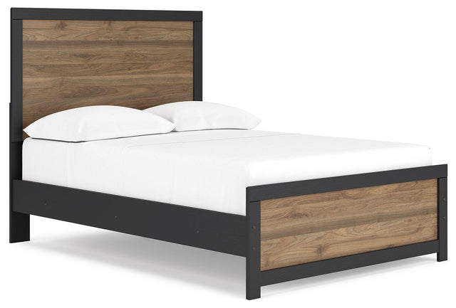 Ashley Vertani - Black - Full Panel Bed