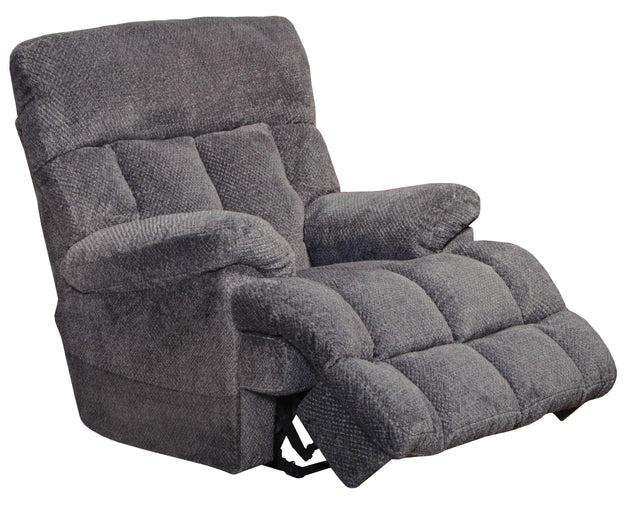 Catnapper Sterling - Power Headrest/Lumbar Power Lay Flat Recliner With Heat & Massage - Pewterk - 45"