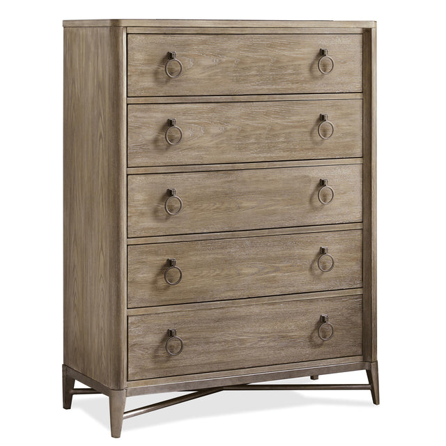 Riverside Furniture Sophie - Five Drawer Chest - Light Brown