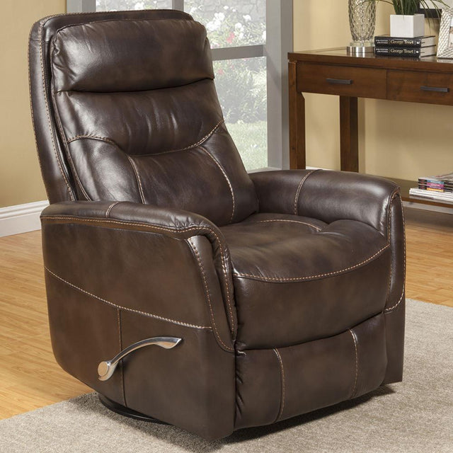 Parker House Gemini - Manual Swivel Glider Recliner - Truffle