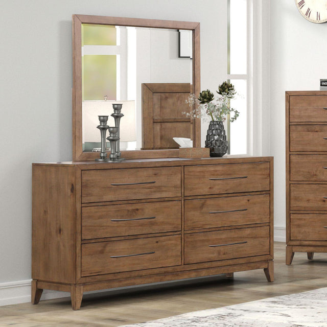 Liberty Furniture Shaker Lakes - Dresser & Mirror - Brown