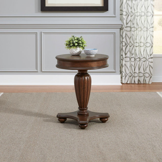 Liberty Furniture Allington - Round End Table - Brown