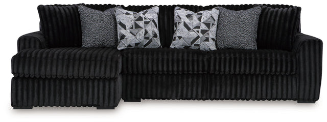 Ashley Midnight-madness - Onyx - 2-Piece Sectional Sofa With Laf Corner Chaise