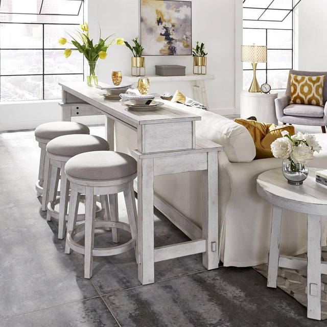 Liberty Furniture Modern Farmhouse - 4 Piece Dining Room Set - White